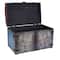 Household Essentials Vintage Metal Decorative Trunk